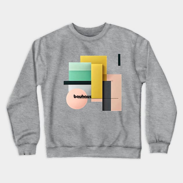 Bauhaus Painted in Pastels Crewneck Sweatshirt by KOTOdesign